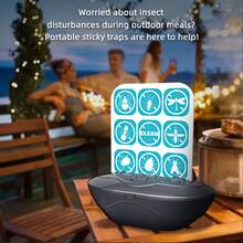 1pc Sticky Mosquito Trap Light, Home Mosquito Repellent Sticky Light With Adhesive Board, Sticky Glue Board Fly Catcher, Portable Bedroom Office Pest Control Device, Insect Catcher, Suitable For Home, Bedroom, Kitchen, Office And Travel - Light-attracting Mosquito Killer - View 3