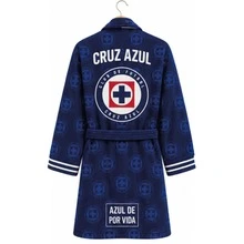 Cruz Azul Football Club Bathrobe | One Size Sublimated Microfiber - Blue for Life - View 3