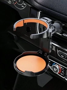 1pc Multi-Function Universal Car Air Vent Cup Holder, With Cup Tray, Car Cup Holder Installed On Air Vent, Ashtray Holder - A - View 9