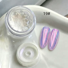 0.3g/片 美甲月光珍珠粉 天空鏡月光粉 仙女極光粉 冰透魔鏡偏光粉「天空之境系列」 - 彩色 - 查看 20