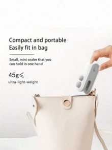 Magnetic USB Charging Sealer/Portable Handheld Mini Plastic Sealer/Built-In Lithium Battery Compact Household Sealing Device, Suitable For Outdoor Picnic, Mini Sealer, Manual Plastic Sealer, Essential For Plastic Bag Sealing - Multicolor - View 4