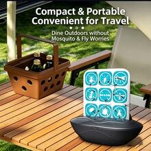 1pc Sticky Mosquito Trap Light, Home Mosquito Repellent Sticky Light With Adhesive Board, Sticky Glue Board Fly Catcher, Portable Bedroom Office Pest Control Device, Insect Catcher, Suitable For Home, Bedroom, Kitchen, Office And Travel - Light-attracting Mosquito Killer - View 1