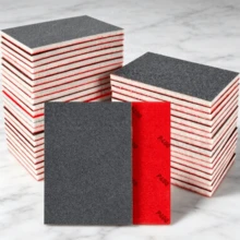 24 Piece Wet Dry Sanding Sponge Set, For Wood, Metal, Paint, Filler And Car Body Repair.10 Cm X 7 Cm X 0.5 Cm - 24pcs - View 1