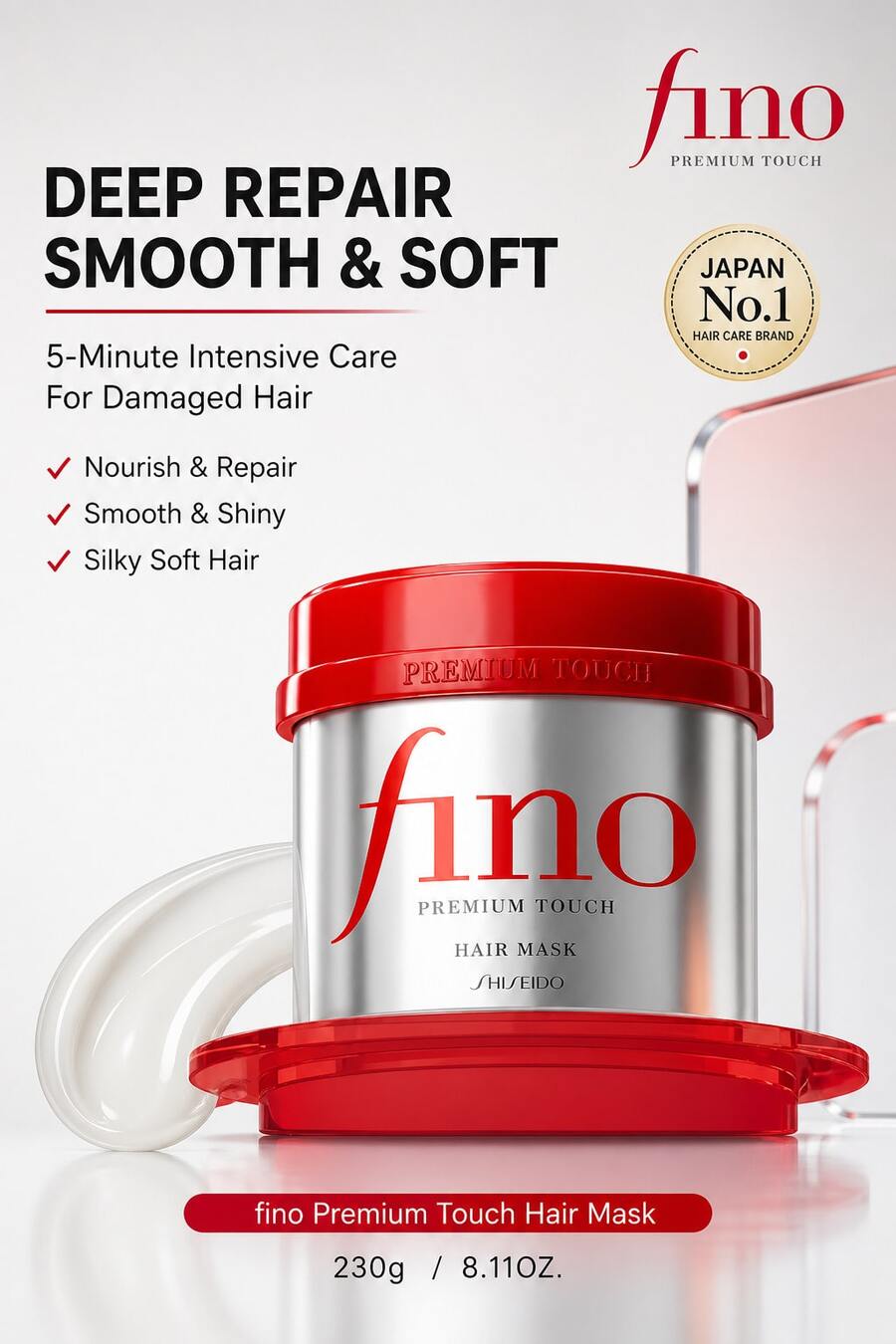 Fino Premium Touch 髮膜,含頂級護膚成分,深層修復受損髮質,強化髮絲,打造更柔軟亮麗的秀髮 - 正裝 - 查看 1