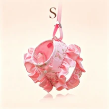 Pet Harness And Leash Set, Cute Floral Pearl Ruffle Bowknot Dog Vest Harness, Double-Layer Soft Breathable For Teddy Small Dogs Outdoor Walking - Pink - View 14