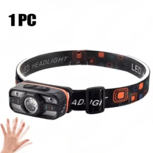 1/2 Stücke Bewegungssensor Ultrahelle LED Stirnlampe, Hochintensiv wasserdichte Stirnlampe für Camping, Terrasse, Garten, Outdoor, Nachtarbeit, Laufen - Scheinwerfer - Übersicht 8
