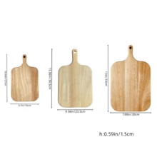 1pc Solid Oak Wood Cutting Board, Wooden Board, Kitchen Decor, Kitchen Utensils, Easy To Clean Rolling Pin, Suitable For Kitchen Countertop, Meat, Fruit, Vegetable, Bread And Baking Supplies Cutting Board, Also Can Be Used As Serving Tray, Add Home Happiness, Great Gift, Housewarming Gift, Birthday Gift, Kitchen Masterpiece - View 8