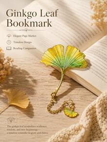 1 Piece Aesthetic Leaf Metal Bookmark, Novelty Hollow Page Marker, Must-Have For Book Lovers, Elegant Reading Accessory, Unique Gift For Reading Enthusiasts - Maple Leaf - View 3