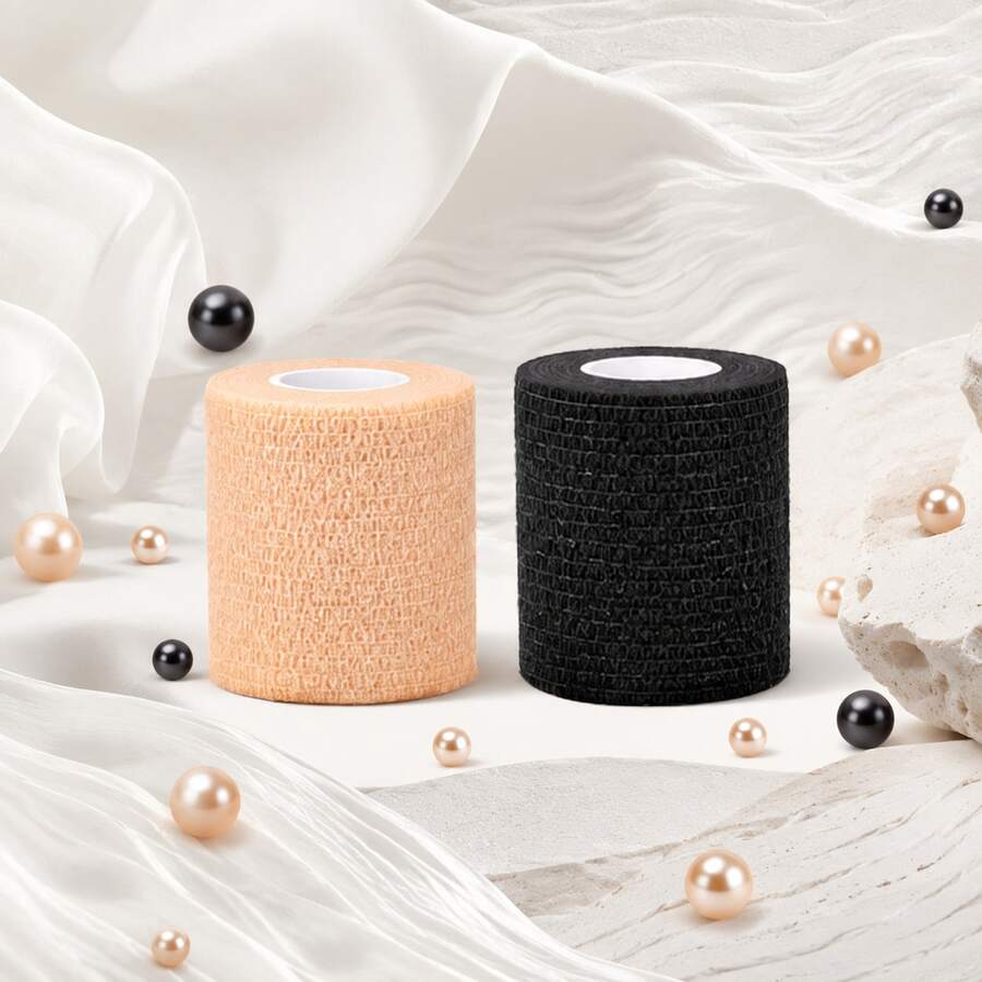 POSEIDON Tattoo Bandage Set - 12 Rolls, 5cm * 4.5m, Non-Slip Tattoo Grip Wrap, Easy Tear, High Elasticity, Soft & Skin-Friendly, Suitable For Tattoo Machine Wrapping, Wrist And Ankle Support And Various Sports Activities - View 1