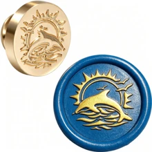 1pc Snowflake/Moon/Fox/Dragon/Happy Birthday/Crane/Leopard Brass Wax Seal Stamp Head (Handle Not Included) Suitable For Wedding Party Invitation Envelopes Cards Gift Packaging - Single Piece - View 35