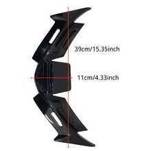 Universal Motorcycle Front Fairing Wing | Aerodynamic Spoiler Wind Deflector Shell | Front Lip Chin Guard Windshield Protector Compatible With R125 R15 V4 PCX160 ADV160 - A - View 3