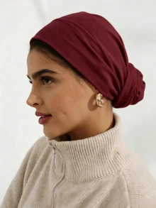 2pcs/1pc Women's Basic Solid Color Headscarf, Multi-Functional Elastic Headband, Modal Fabric, Comfortable And Soft, Suitable For Daily Wear, Sports And Yoga Activities - Multicolor - View 11