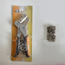 1件裝基礎雞眼打孔套組，3/8英吋/10mm內徑雞眼，皮革與帆布打孔工具組，含20組雞眼，適用於DIY防水布、人造皮革與紙張，縫紉與手工藝用品 - 打孔鉗 - 查看 11