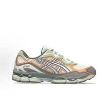 ASICS Gel-NYC Sneakers - Authentic Unisex Retro Lifestyle Running Shoes | Viral 2026 Sportstyle Urban Trainers | Premium Gel Technology Cushioning | Durable Suede & Mesh Performance Footwear | Classic Comfort Daily Sneakers - Grey Orange Green - 查看 2
