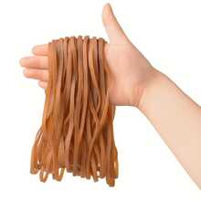 40 Piezas/Bandas de Goma Natural Resistentes - Fuertes y Elásticas, Perfectas para Oficina, Escuela, Hogar - Ideales para Cubos de Basura, Carpetas (8 Pulgadas x 0.16 Pulgadas) - A - Ver 8