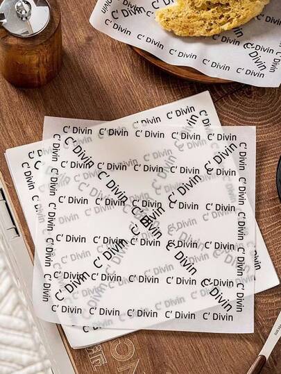 50/100 pièces Papier de cuisson blanc anti-graisse/silicone, convient pour la cuisson de desserts/absorption d'huile de hamburger/démoulage de gâteaux/déjeuner de rentrée scolaire/cuisson à la maison/emballage de à emporter, essentiel de cuisson pour la rentrée scolaire