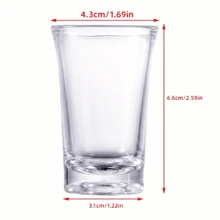4/6/50pcs Halloween Acrylic Shot Glasses, Transparent Plastic Mini Shot Glasses, Suitable For Liquor, Wine, Whiskey And Party Cocktails, Cute Witch Potion Cups, Pumpkin Decor, Candy Bar, Friends Gift, Halloween Home Decor, Halloween Party Favors - Transparent 001 - View 3