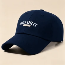 1 Stück Gothic-Stil lässige Herren-Baseballkappe, Buchstabenstickerei, Unisex-Mode, Sonnenschutz, geeignet für Outdoor-Aktivitäten - mehrfarbig - Übersicht 5