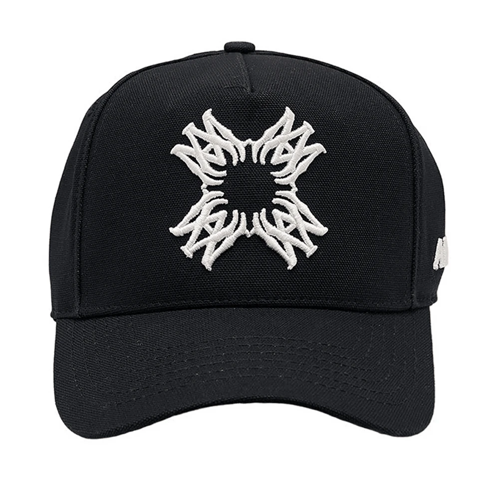 Men's Hip Hop Letter Baseball Cap, Outdoor Adjustable Breathable Mesh Cap - Black - View 1