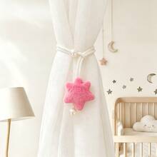 2pcs/Set Star Decor Curtain Tiebacks, Minimalist Faux Pearl Curtain Ropes, Sheer Curtain Tiebacks, Mosquito Net Storage Ropes - Multicolor - View 9