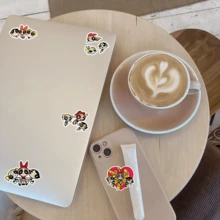 Warner Bros 50pcs Official The Powerpuff Girls Stickers, Cute & Fun Kids Stickers, Waterproof Material, Suitable For Indoor Decor, Laptop, Water Bottle, Notebook, Bumper, Skateboard, Phone Case And Back To School Gift - Multicolor - View 5