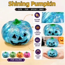 Juguete antiestrés de calabaza de linterna de Halloween para apretar, adecuado para niños y adolescentes, juguete de alivio del estrés de Halloween, juguete de dumpling, regalo de fiesta, regalo de vacaciones, premio de aula, decoración de escritorio, relleno de bolsa de Trick or Treat - Multicolor - Ver 4