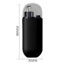 Nose, Ear, And Face Hair Trimmer/Epilator - Portable, Rechargeable Electric - Black - View 5