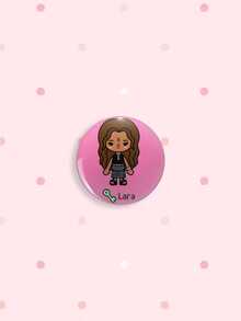 1/6Pcs Cute Cartoon Katseye Button Pins Pink Version Character Brooches, K-Pop Style Lapel Badges For Backpack & Jacket Decor, Lovely Gift For Girls & Fans - Multicolor - View 10