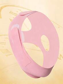 1 pieza Máscara facial rosa tipo venda, máscara para dormir para mujeres, apta para uso diario - Rosa - Ver 6