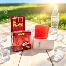 1pc Realistic Jelly Transparent Cube Squishy Toy, TPR Soft Rubber Material, Q-Bounce Watery Stress Relief Toy - Multicolor - View 8