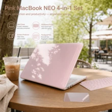 NEO 4-in-1 Full Body Protection Kit, Casing Laptop Hard Shell Bening Kristal Anti-Menguning, Pelindung Keyboard Silikon Anti Debu, Pelindung Layar Bebas Gelembung Definisi Tinggi, Film Trackpad Anti Sidik Jari, Casing Pelindung Tahan Gores dan Tahan Guncangan dengan Potongan Presisi dan Pas Ramping - View 6