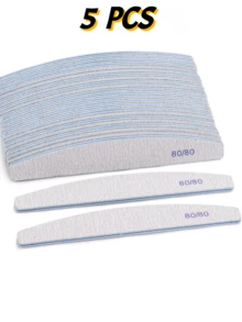 50/25/15/5/1pc (Optional 80/80, 100/180) Grit Nail Files, Acrylic Nail Buffing Boards, Professional Manicure Tools, Suitable For Home And Salon, Durable Double-Sided - Multicolor - View 20