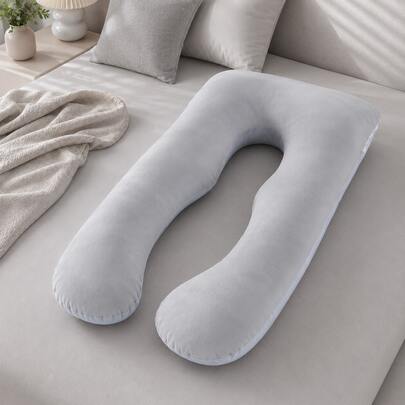 AIMECO  抱き枕 だきまくら クッション U字型抱きまくら 多機能枕 腰枕 全身枕 授乳クッション 横向き寝 洗える 安眠 通気 妊婦 男女兼用 快眠グッズ夏のエアコンルームにも
