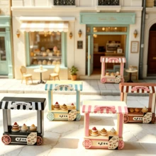Cartoon Realistic Food Toy Bread Miniature Baking 4-Color Coffee Truck, Miniature Scene DIY Decoration Accessories, Dollhouse Ornament, Display Model, Photography Prop, Scene Arrangement Prop - Multicolor - View 5