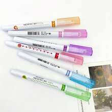 Pattern Curve Marker Pen, Cute Floral Outline Pen, Bullet Journal Border, Highlight, Decoration, Drawing Pen Set - Multiple Styles - View 3