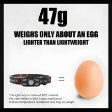 1/2 Stücke Bewegungssensor Ultrahelle LED Stirnlampe, Hochintensiv wasserdichte Stirnlampe für Camping, Terrasse, Garten, Outdoor, Nachtarbeit, Laufen - Scheinwerfer - Übersicht 6