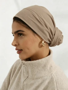 2pcs/1pc Women's Basic Solid Color Headscarf, Multi-Functional Elastic Headband, Modal Fabric, Comfortable And Soft, Suitable For Daily Wear, Sports And Yoga Activities - Multicolor - View 16