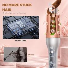 UKLISS Alat Pengeriting Rambut Otomatis, Pengeritingan Sekali Sentuh, Pemanasan Cepat untuk Rambut Bergelombang dan Putaran Dua Arah, Efek Salon, Anti-Luka Bakar dan Anti-Kusut, Alat Pengeriting Rambut Berputar, Hadiah Ulang Tahun, Perlengkapan Perjalanan, Hari Ibu, Hari Valentine - MultiWarna - View 6