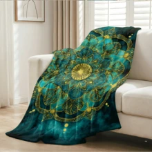 1PC Flannel Blanket, Summer Blanket, Bed Blanket , Blankets For Camping, Blanket For Beach, Throw Blanket, Multi-Use Blanket Soft , Cooling Blanket - Blanket - View 8