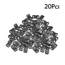 10/20/40/60Pcs Curved Side-Release Buckle 1cm/0.39in - Durable Plastic Adjustable Buckle, Suitable For Paracord Bracelets, Pet Collars, Sewing And Craft Accessories, Sturdy Construction - Multicolor - View 14
