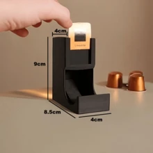 Coffee Pod Storage, Suitable For Multiple Brands, With Label Slot For Classification, Space-Saving Capsule Dispenser, Coffee Bar Essential, Coffee Pod Holder, Modern Coffee Storage Product Countertop Decor, Coffee Storage Organizer, Coffee Station Essential, Tea Coffee Sugar Canister - Black - View 7
