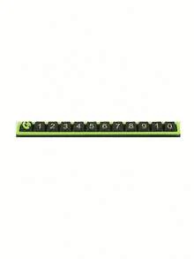Hidden Privacy Design Car Temporary Parking Phone Number Holder, Night Fluorescent Luminous Digit Car Dash Park Contact Sign, Easy Assembly Reusable Number Stickers, Non-Slip Base No Residue Glue Car Interior Parking Accessory - A - View 14
