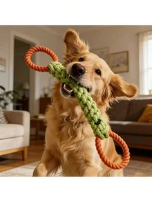 Mainan Tali Kunyah Tahan Lama untuk Hewan Peliharaan, Cocok untuk Anjing Sedang dan Besar, Membantu Membersihkan Gigi, Pelatihan Interaktif, Meredakan Kebosanan dan Kecemasan, Cocok untuk Anak Anjing dan Anjing Dewasa, Kokoh dan Tahan Sobek, Sangat Bagus untuk Ras seperti Border Collie, Golden Retriever, Labrador, Hadiah Hewan Peliharaan - MultiWarna - View 10