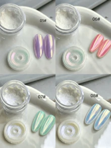 0.3g/片 美甲月光珍珠粉 天空鏡月光粉 仙女極光粉 冰透魔鏡偏光粉「天空之境系列」 - 彩色 - 查看 6