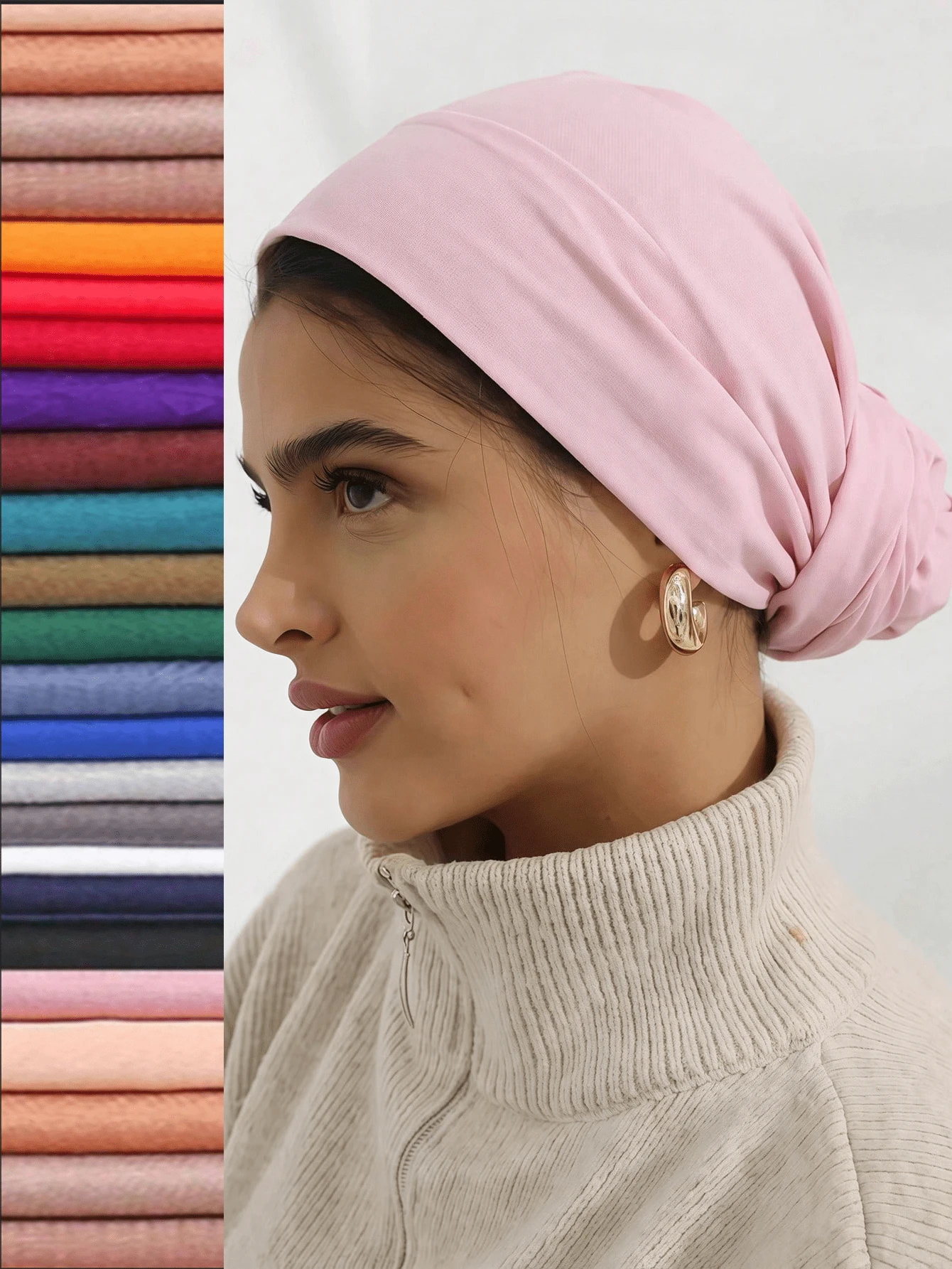 2pcs/1pc Women's Basic Solid Color Headscarf, Multi-Functional Elastic Headband, Modal Fabric, Comfortable And Soft, Suitable For Daily Wear, Sports And Yoga Activities