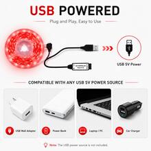 Lampu Strip LED RGB Kamar Tidur, 1-30m Lampu LED Dalam Ruangan. Dilengkapi dengan Remote Control 24 Tombol, Warna Dapat Diatur. Ditenagai USB, Pemasangan Mudah. Sempurna untuk Kamar Tidur, Ruang Tamu, Halloween, Pesta, Hadiah Liburan, dan Dekorasi Pernikahan. - MultiWarna - View 4