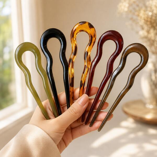 1-5pcs French Twist Spin Hair Forks, U-Shaped Wavy Hair Clips, Suitable For Spiral Buns, Tortoiseshell, Fashionable Flexible & Durable Women Hair Accessories, Hair Styling Pins,Bathroom Accessories,Travel,Bathroom Decor