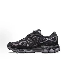ASICS Gel-NYC Sneakers - Authentic Unisex Retro Lifestyle Running Shoes | Viral 2026 Sportstyle Urban Trainers | Premium Gel Technology Cushioning | Durable Suede & Mesh Performance Footwear | Classic Comfort Daily Sneakers - 黑色 - 查看 1