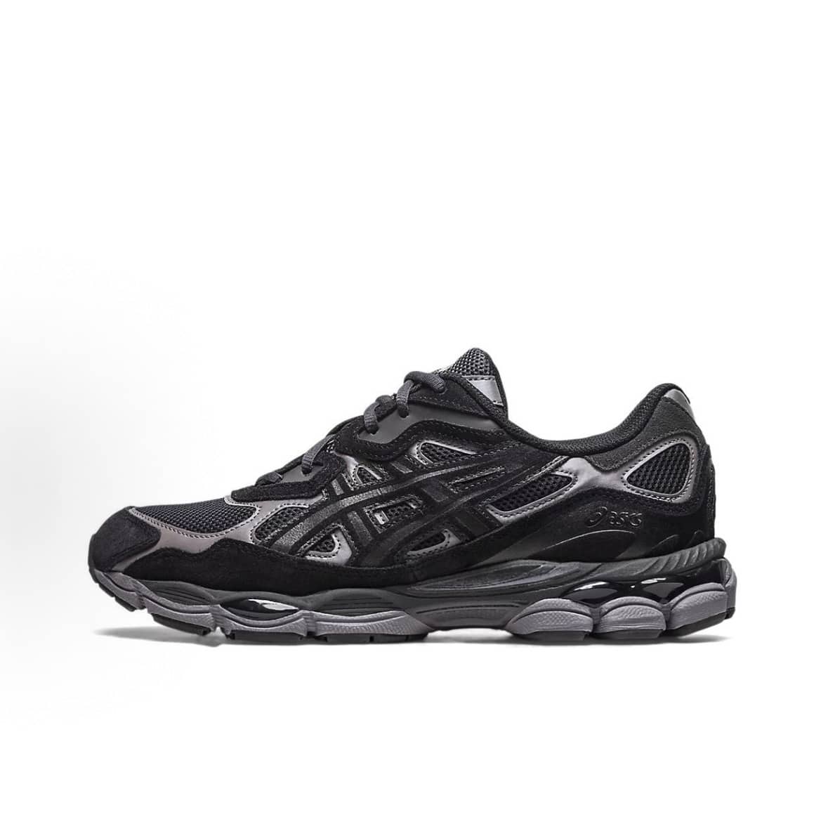 ASICS Gel-NYC Sneakers - Authentic Unisex Retro Lifestyle Running Shoes | Viral 2026 Sportstyle Urban Trainers | Premium Gel Technology Cushioning | Durable Suede & Mesh Performance Footwear | Classic Comfort Daily Sneakers - 黑色 - 查看 1