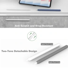 Casing Pelindung Silikon yang Kompatibel dengan Apple Pencil Pro dan Apple Pencil Generasi ke-2, Mendukung Pengisian Daya Magnetik dan Fungsi Ketuk Dua Kali - MultiWarna - View 6